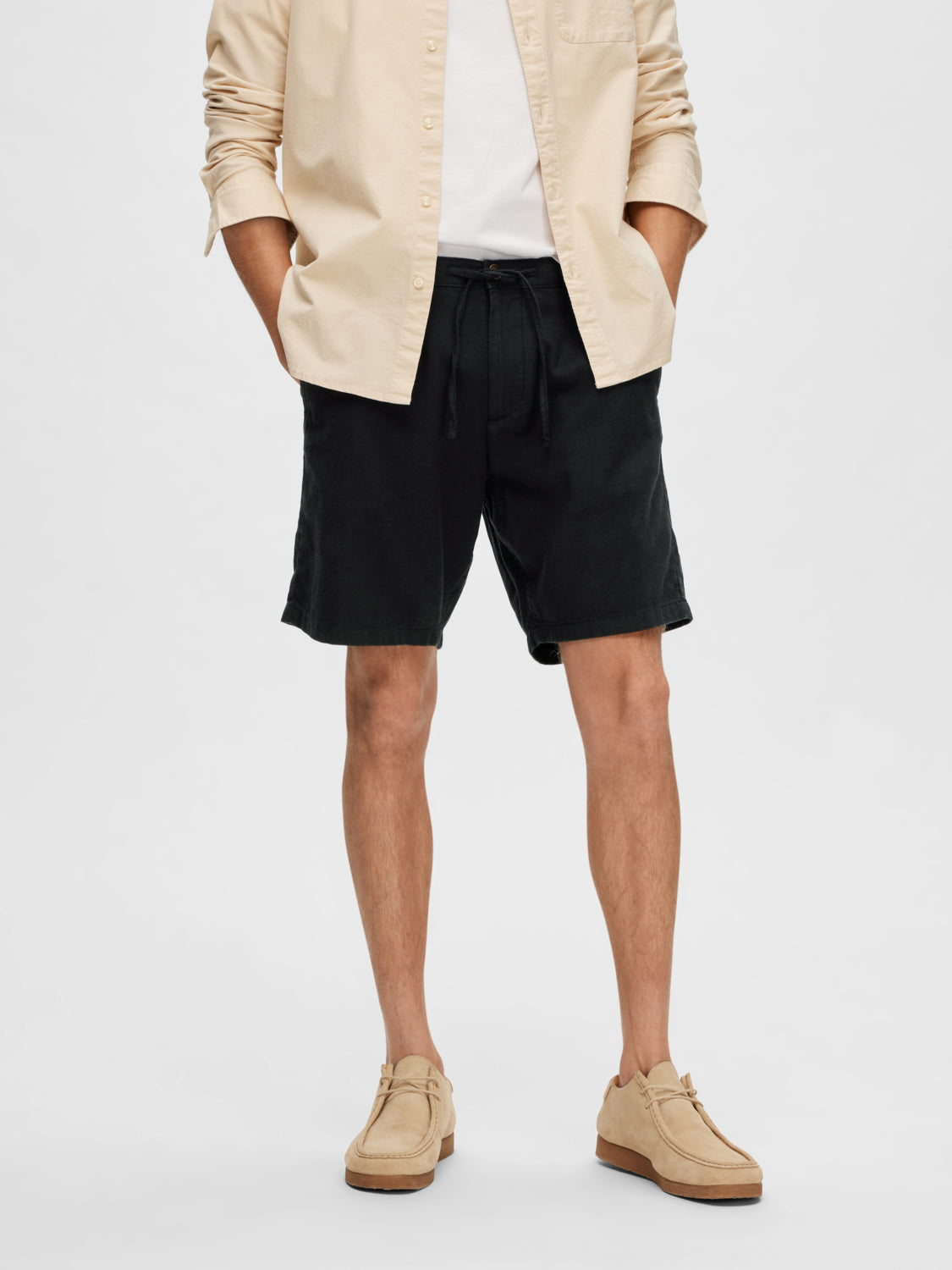 SLHREGULAR-BRODY Shorts - Black